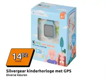 Action Silvergear kinderhorloge met GPS aanbieding
