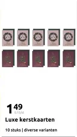 Action Luxe kerstkaarten aanbieding