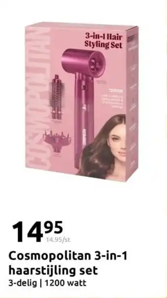 Action Cosmopolitan 3 in 1 haarstijling set aanbieding