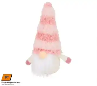 Action Gnoom met gebreide muts aanbieding