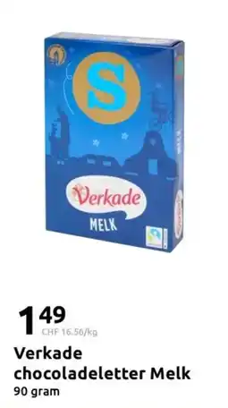 Action Verkade chocoladeletter Melk aanbieding