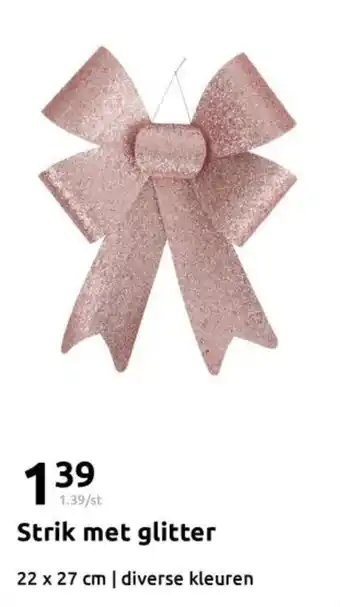 Action Strik met glitter aanbieding