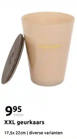 Action XXL geurkaars aanbieding