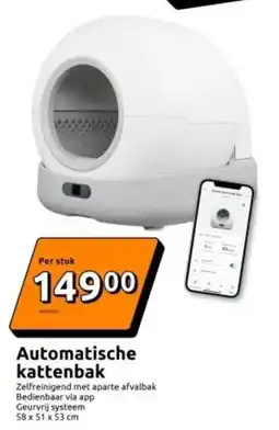 Action Automatische kattenbak aanbieding