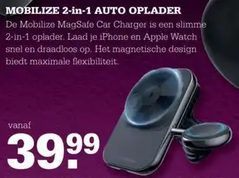 Telecombinatie Mobilize 2 in 1 auto oplader aanbieding