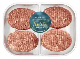 PLUS Feestelijk PLUS Gourmet mini BLAQ Hamburgers aanbieding
