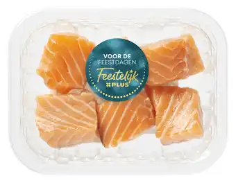 PLUS Feestelijk PLUS Gourmet mini zalmblokjes aanbieding