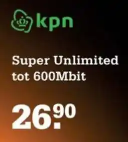 Telecombinatie Super Unlimited tot 600Mbit aanbieding