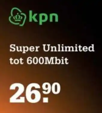 Telecombinatie Super Unlimited tot 600Mbit aanbieding