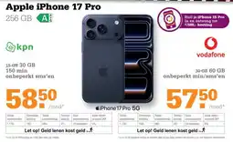 Telecombinatie Apple iPhone 17 Pro aanbieding