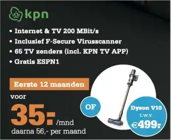 Telecombinatie Kpn aanbieding