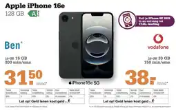 Telecombinatie Apple iPhone 16e aanbieding