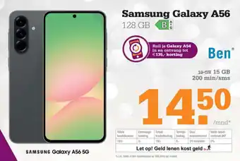 Telecombinatie Samsung Galaxy A56 aanbieding