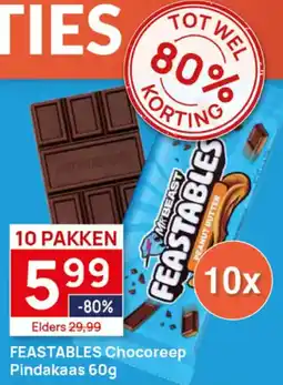 Butlon Feastables Chocoreep Pindakaas aanbieding