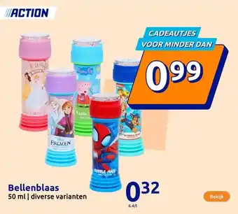 Action Bellenblaas aanbieding