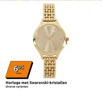 Action Horloge met Swarovski-kristallen aanbieding