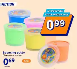 Action Bouncing putty aanbieding