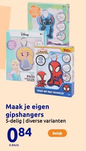 Action Maak je eigen gipshangers aanbieding