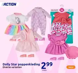 Action Dolly Star poppenkleding aanbieding