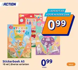 Action Stickerboek A5 aanbieding