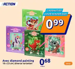Action Avec diamond painting aanbieding
