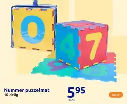 Action Nummer puzzelmat aanbieding