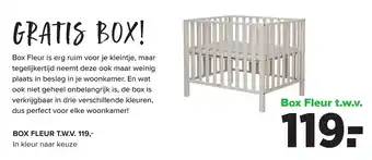 Baby-Dump Box Fleur aanbieding