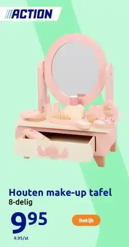 Action Houten make-up tafel aanbieding