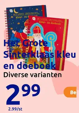 Action Het Grote Sinterklaas kleuren en doeboek aanbieding