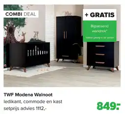 Baby-Dump TWF Modena Walnoot aanbieding