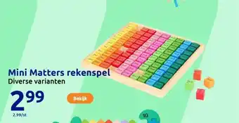 Action Mini Matters rekenspel aanbieding