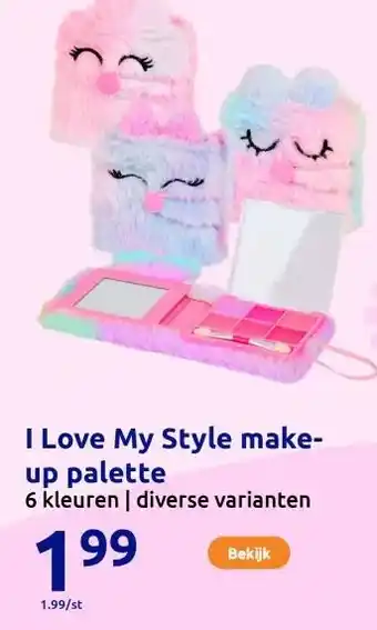 Action I Love My Style make-up palette aanbieding