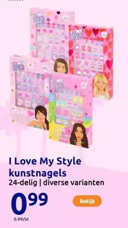 Action I Love My Style kunstnagels aanbieding