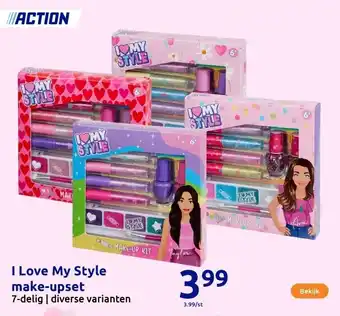 Action I Love My Style make-upset aanbieding