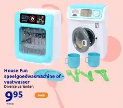 Action House Fun speelgoedwasmachine of -vaatwasser aanbieding