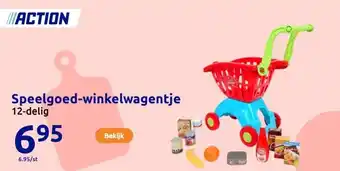 Action Speelgoed-winkelwagentje aanbieding