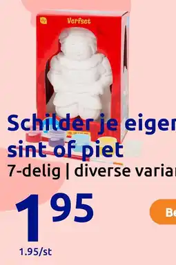 Action Schilder je eigen sint of piet aanbieding