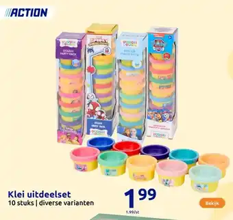 Action Klei uitdeelset aanbieding