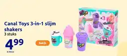 Action Canal Toys 3-in-1 slijm shakers aanbieding