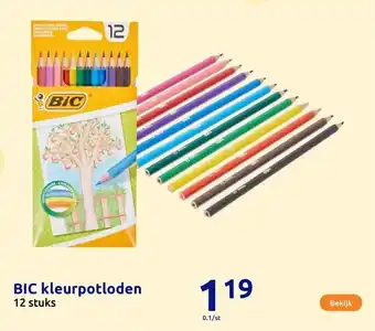 Action BIC kleurpotloden aanbieding