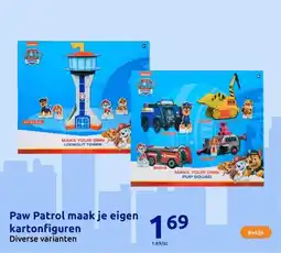Action Paw Patrol maak je eigen kartonfiguren aanbieding