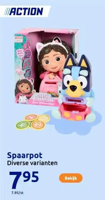 Action Spaarpot aanbieding