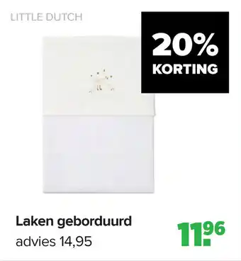 Baby-Dump Laken geborduurd aanbieding