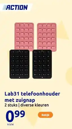 Action Lab31 telefoonhouder met zuignap aanbieding