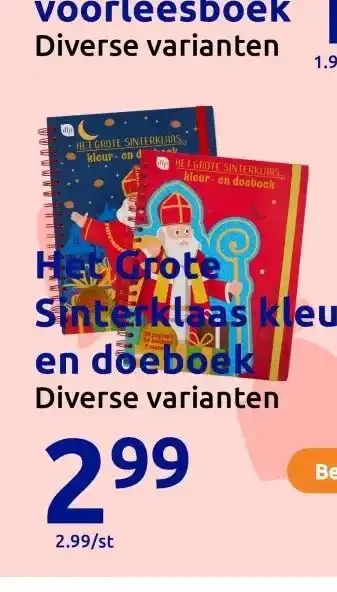 Action Het Grote Sinterklaas kleur- en doeboek aanbieding