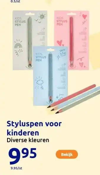 Action Styluspen voor kinderen aanbieding
