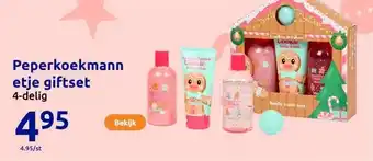 Action Peperkoekmannetje giftset aanbieding
