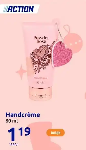 Action Handcrème aanbieding