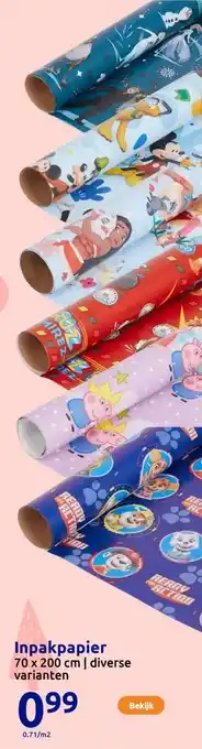 Action Inpakpapier aanbieding