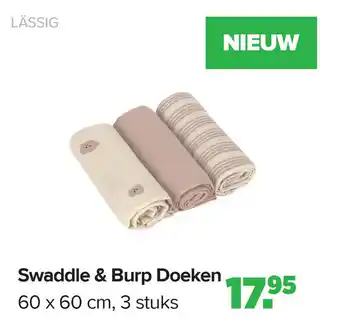 Baby-Dump Swaddle & Burp Doeken aanbieding